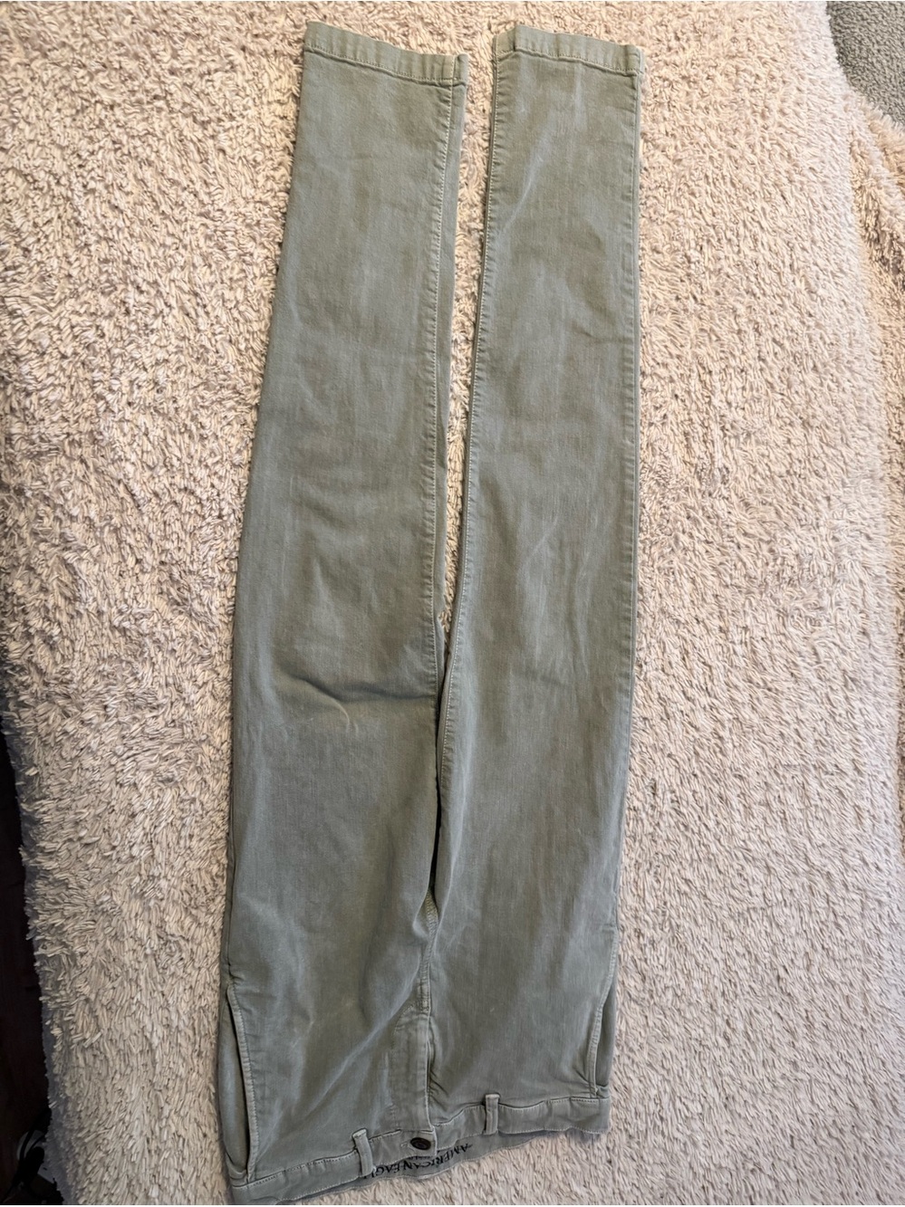 American Eagle Slim Straight Olive Green Pants size 34